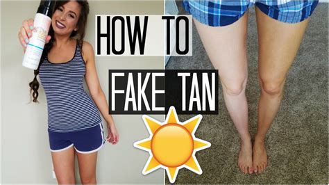 fake tan in clothes|how to self tan legs.